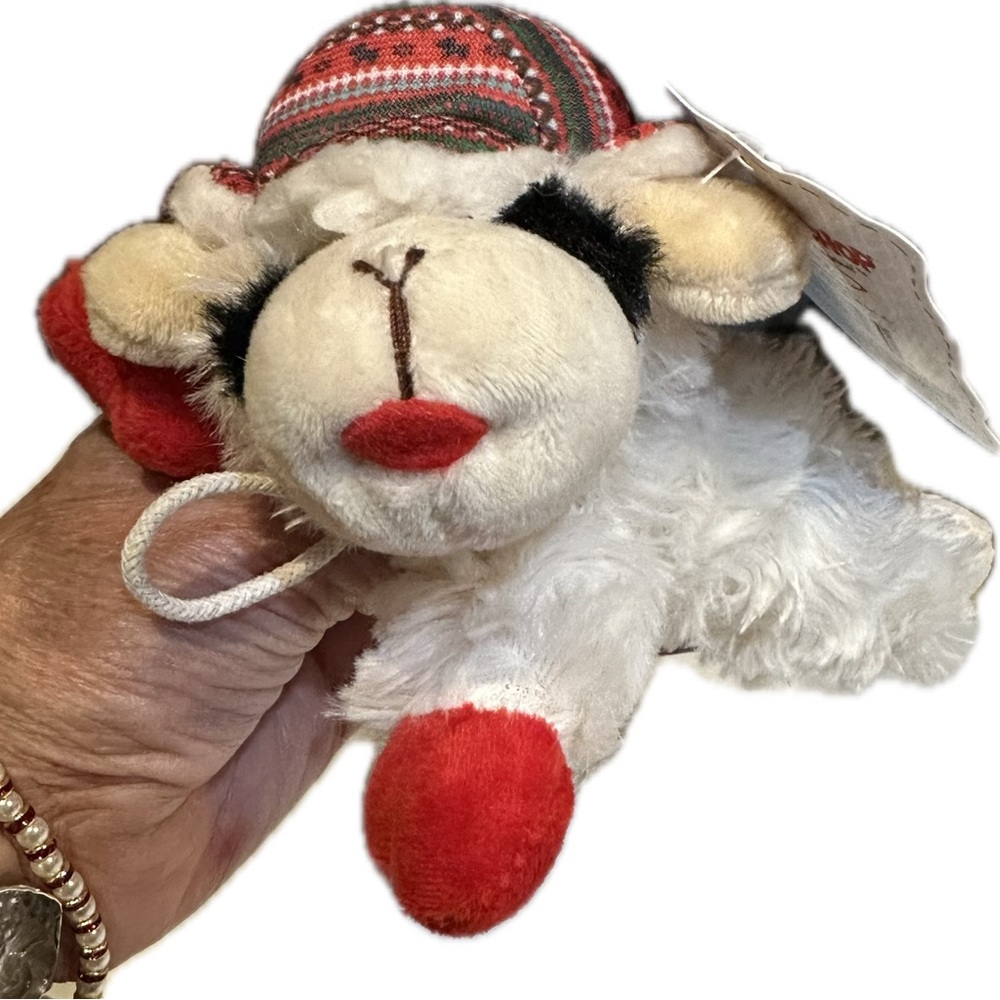 2023 6” MICRO PLUSH LAMB CHOP SHARI LEWIS PET DOG PUPPY TOY SQUEAKS SQUEAK LAMB